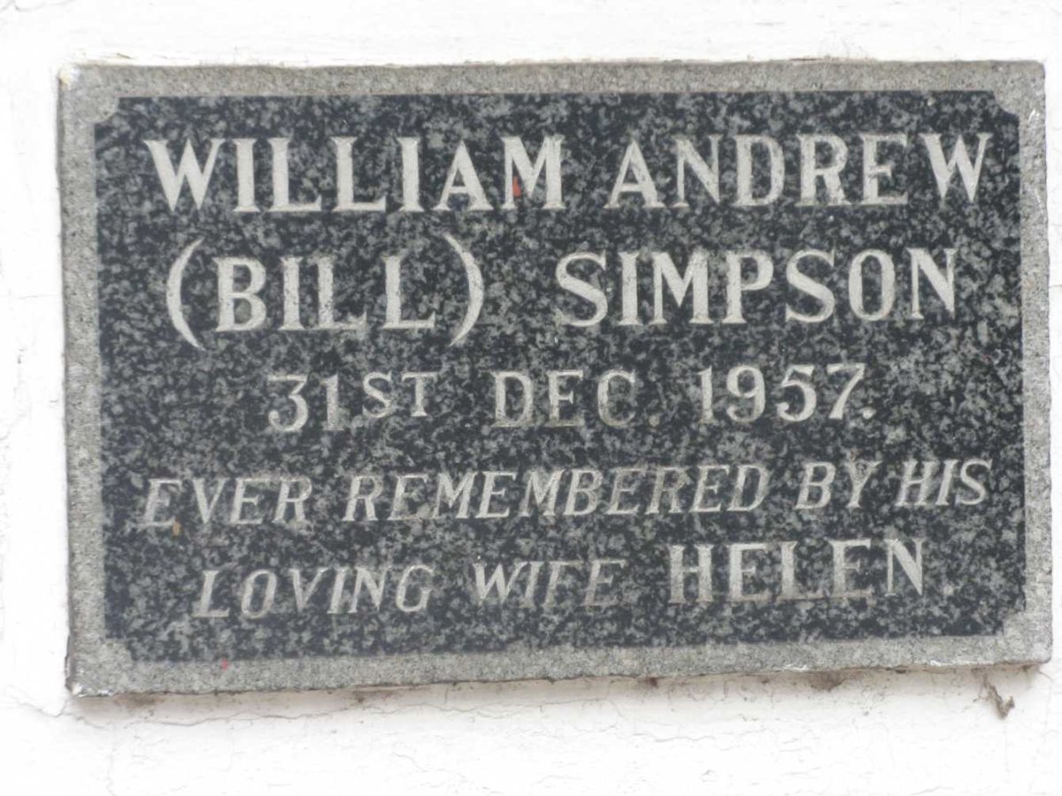 SIMPSON William Andrew -1957