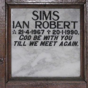 SIMS Ian Robert 1967-1990