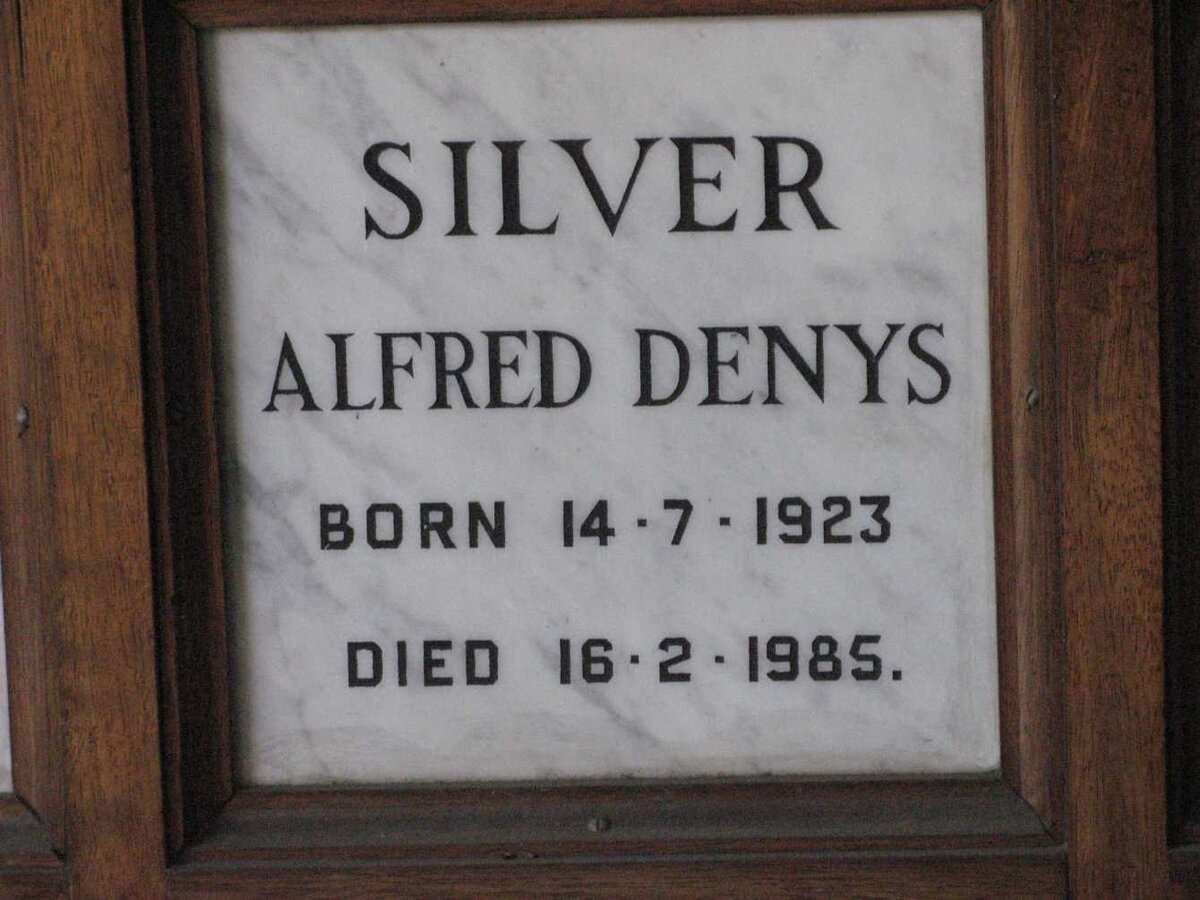 SILVER Alfred Denys 1923-1985