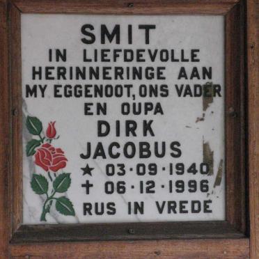 SMIT Dirk Jacobus 1940-1996