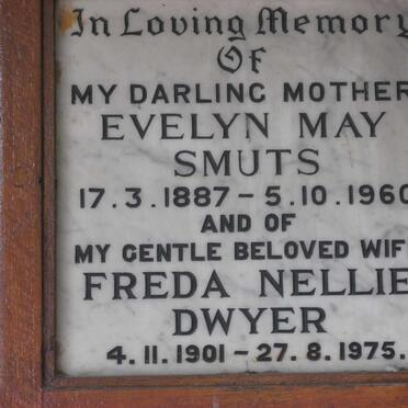 SMUTS Evelyn May 1887-1960 :: DWYER Freda Nellie 1901-1975