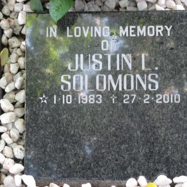 SOLOMONS Justin L. 1983-2010