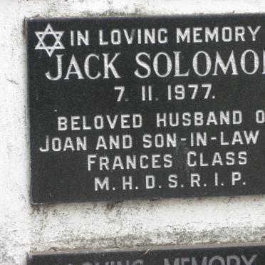 SOLOMON Jack -1977