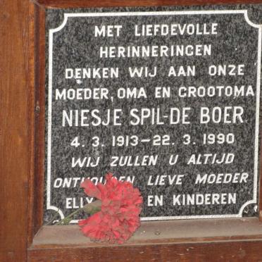 SPIL Niesje nee DE BOER 1913-1990