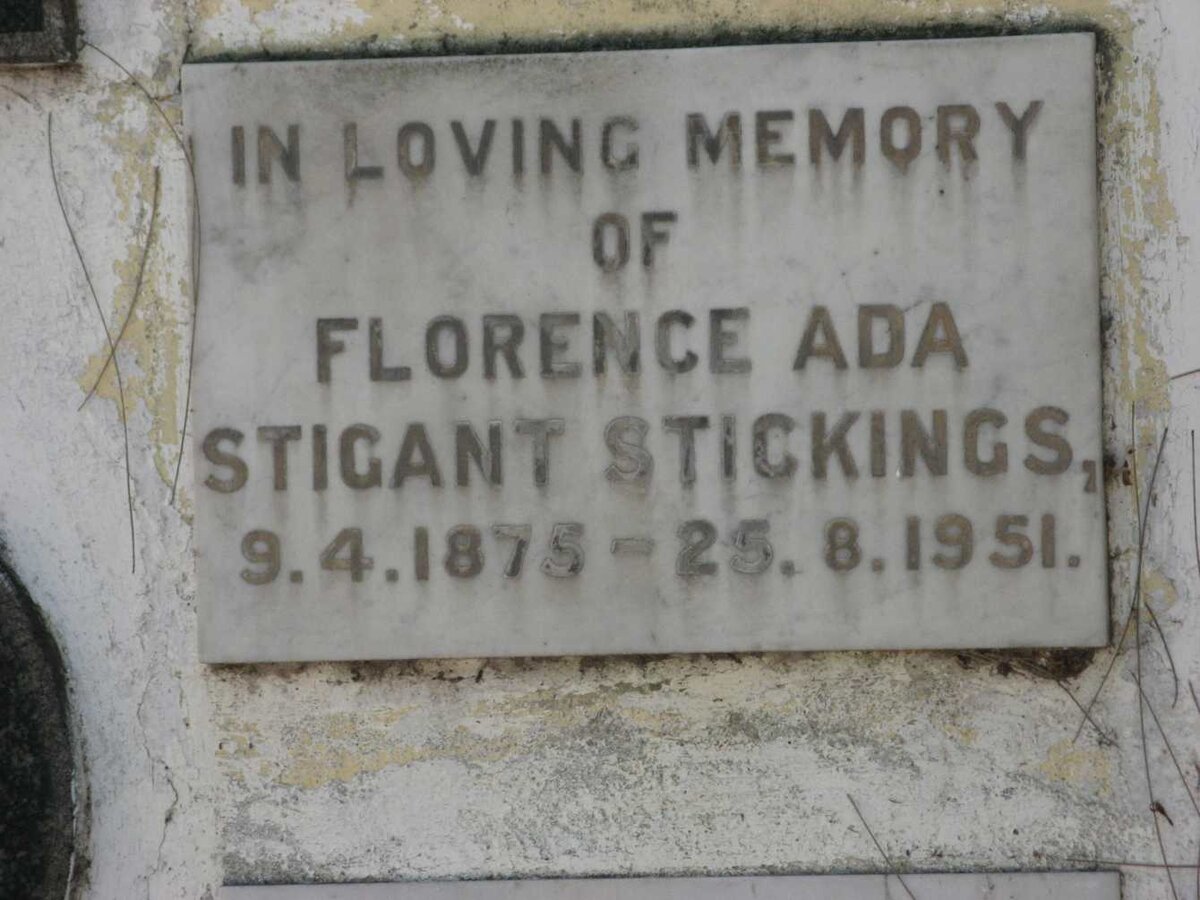 STICKINGS Florence Ada Stigant 1875-1951