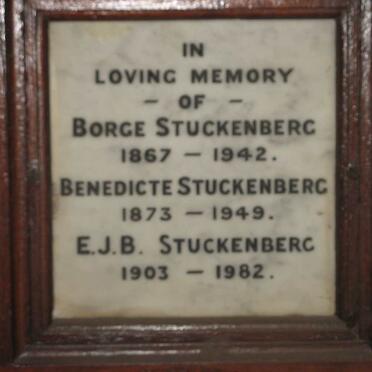 STUCKENBERG Borge 1867-1942 :: STUCKENBERG Benedicte 1873-1949 :: STUCKENBERG E.J.B. 1903-1982
