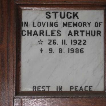 STUCK Charles Arthur 1922-1986