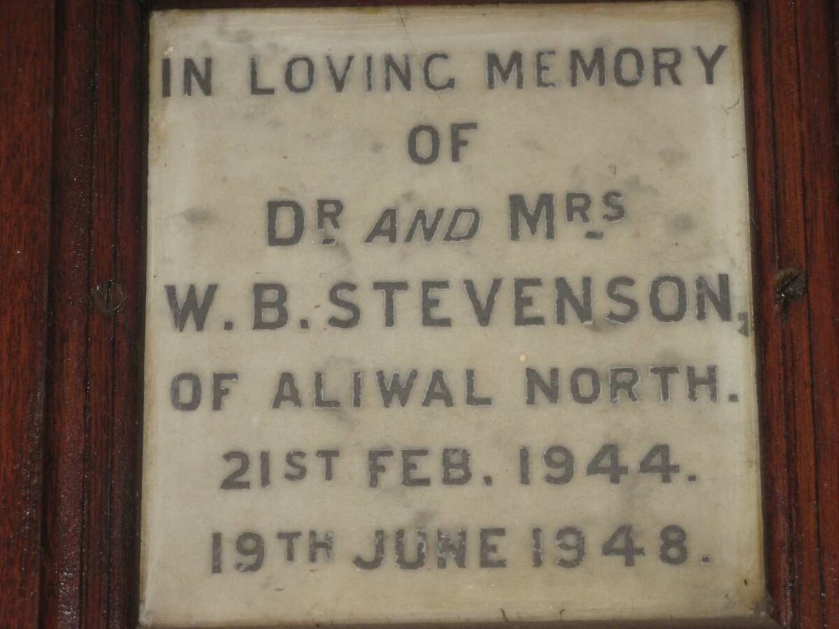 STEVENSON W.B. -1944 &amp; ? -1948