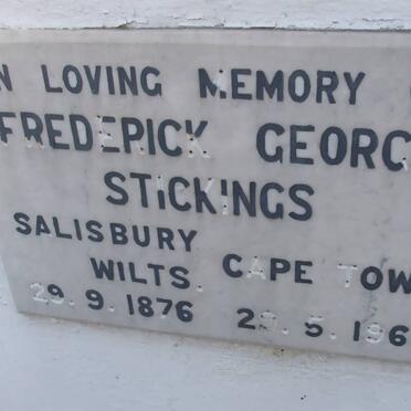 STICKINGS Frederick George 1876-1965