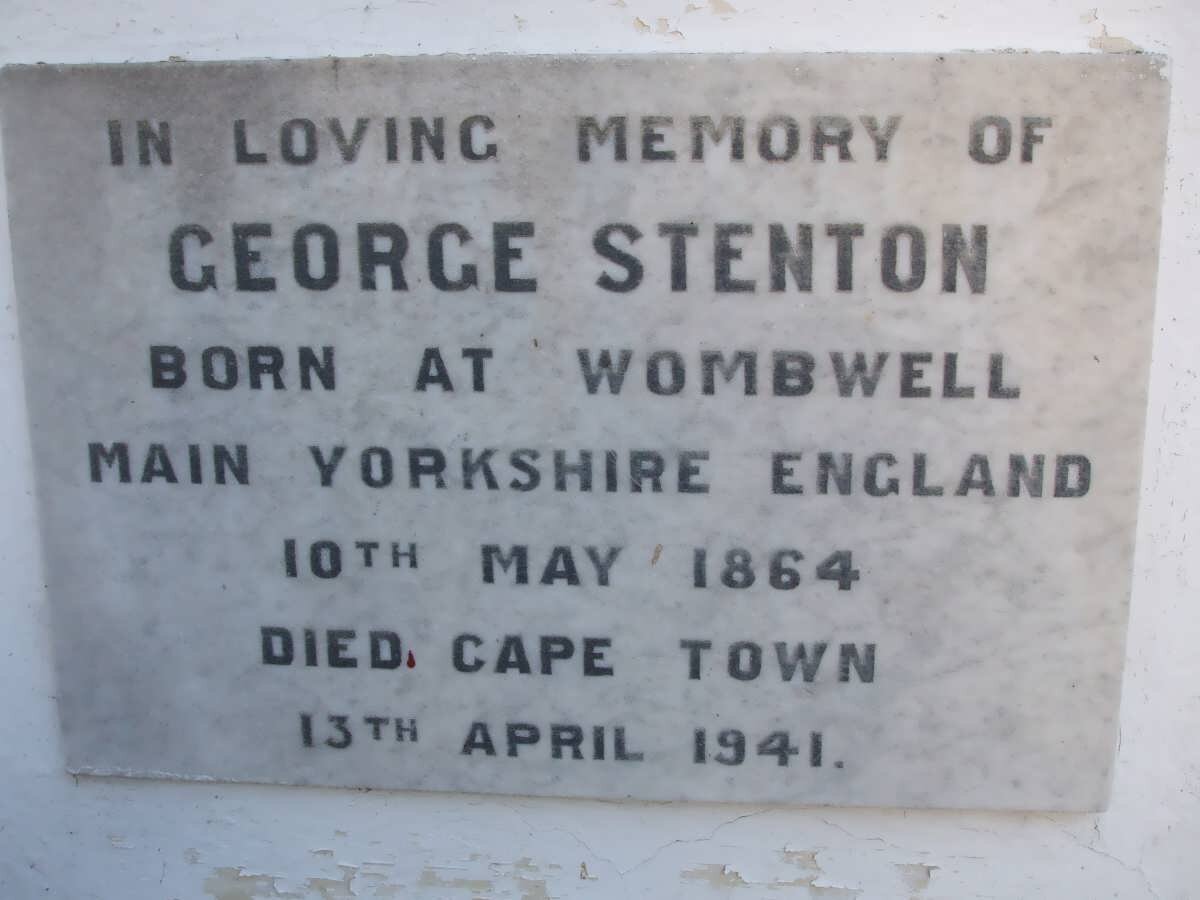 STENTON George 1864-1941