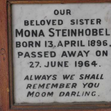 STEINHOBEL Mona 1896-1964