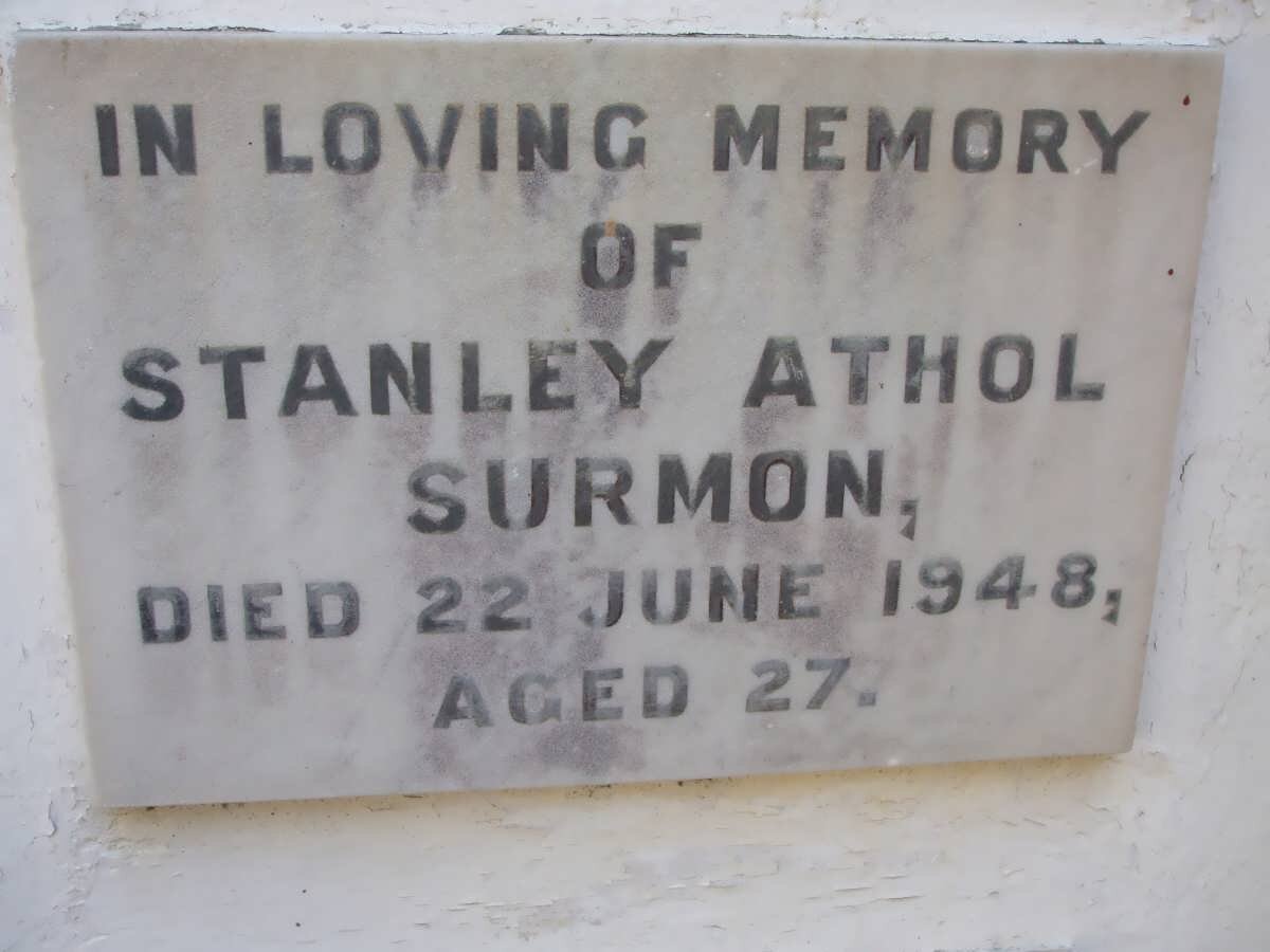 SURMON Stanley Athol -1948