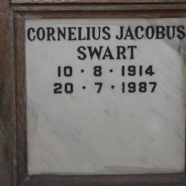 SWART Cornelius Jacobus 1914-1987