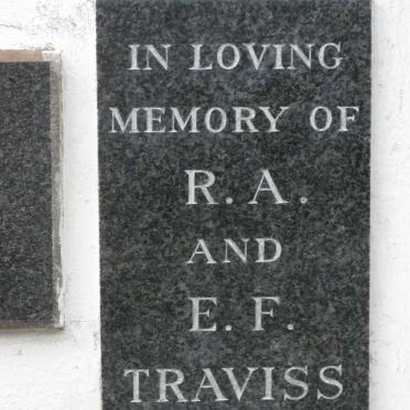 TRAVISS R.A. &amp; E.F.