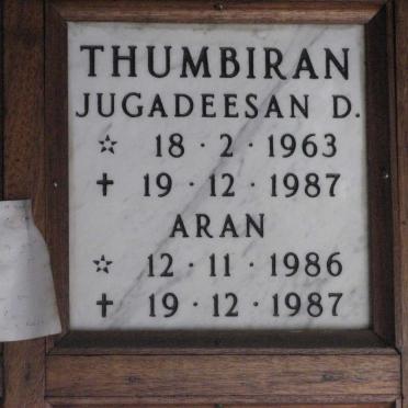 THUMBIRAN Jugadeesan D. 1963-1987 :: THUMBIRAN Aran 1986-1987