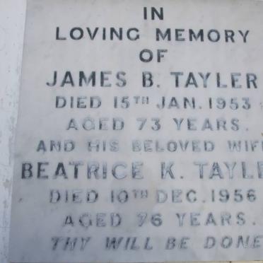 TAYLER James B. -1953 &amp; Beatrice K. -1956