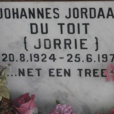 TOIT Johannes Jordaan, du 1924-1978