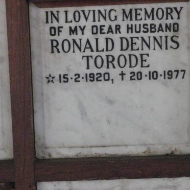 TORODE Ronald Dennis 1920-1977