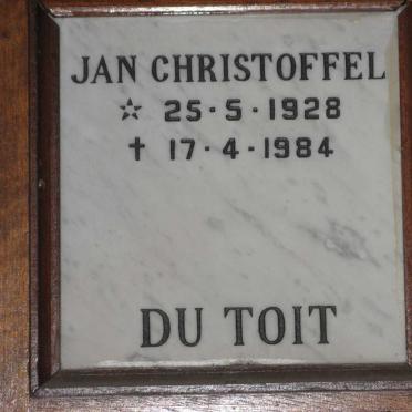 TOIT Jan Christoffel, du 1928-1984