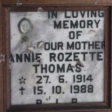 THOMAS Annie Rozette 1914-1988