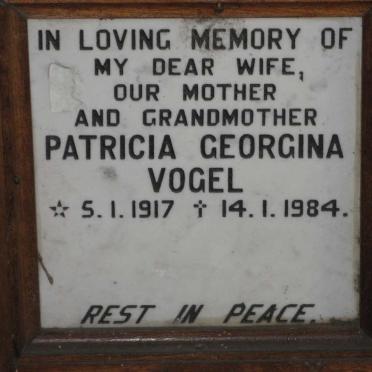 VOGEL Patricia Georgina 1917-1984