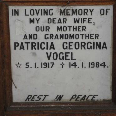 VOGEL Patricia Georgina 1917-1984