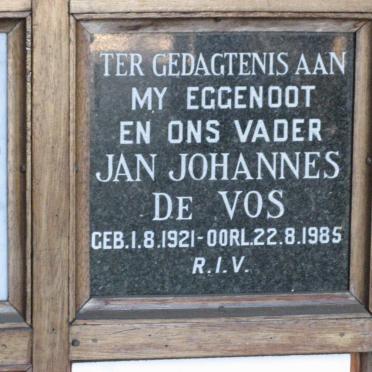 VOS Jan Johannes, de 1921-1985
