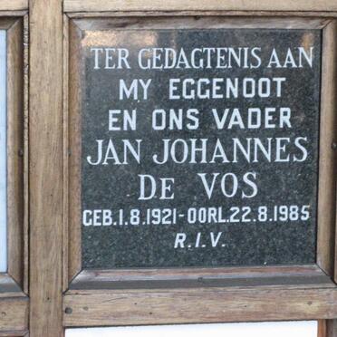 VOS Jan Johannes, de 1921-1985
