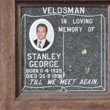 VELDSMAN Stanley George 1929-1991