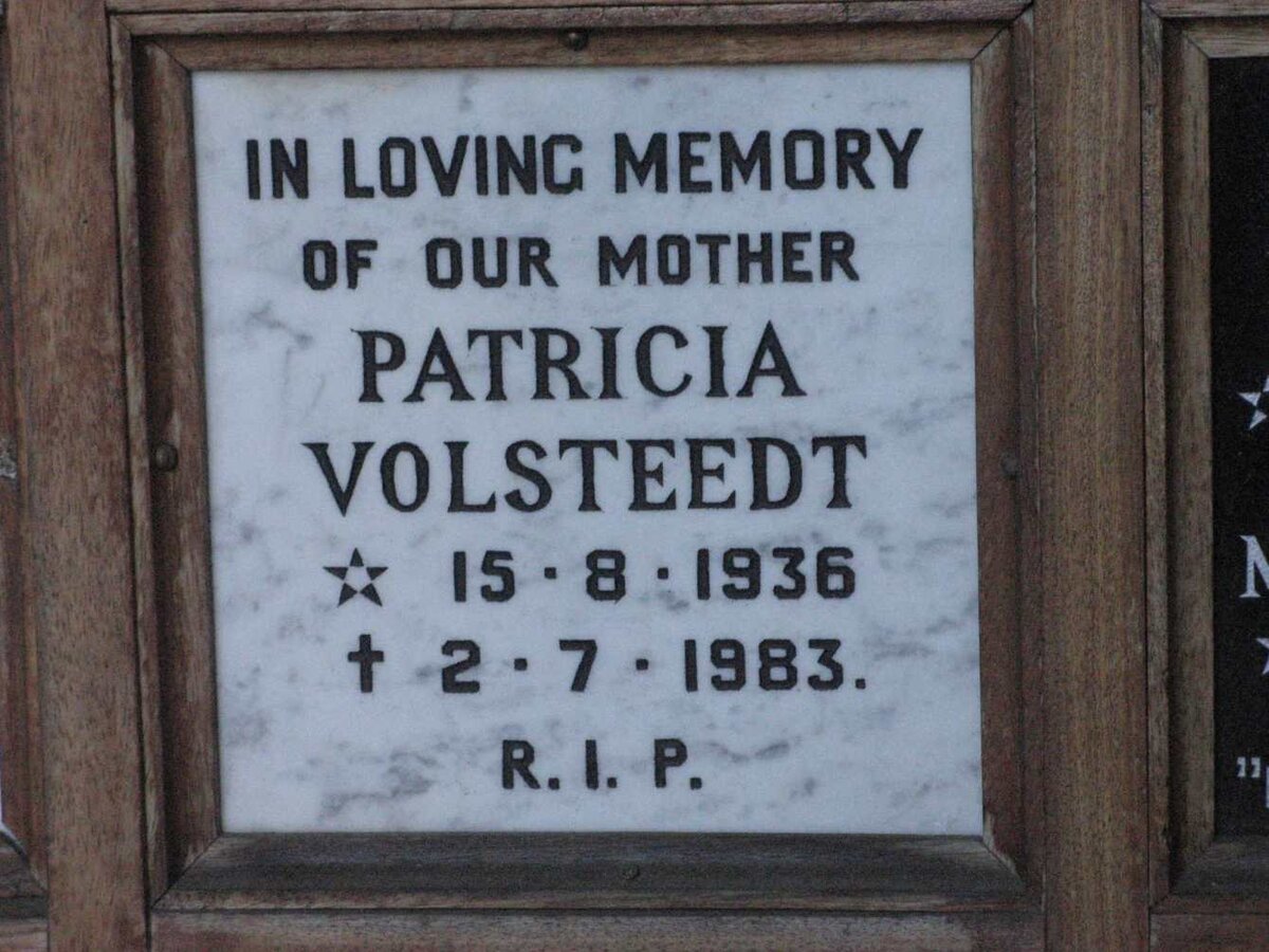 VOLSTEEDT Patricia 1936-1983