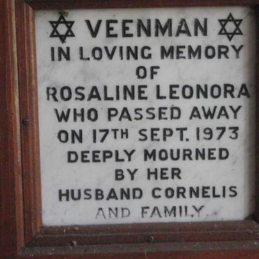 VEENMAN Rosaline Leonora -1973