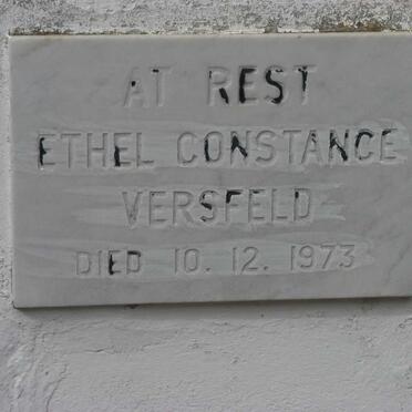 VERSFELD Ethel Constance -1973