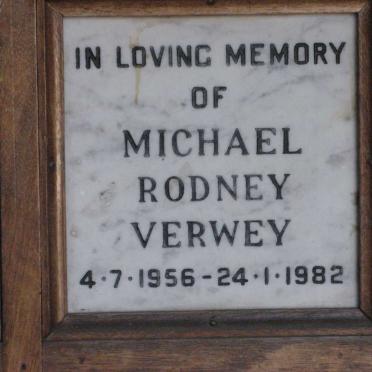 VERWEY Michael Rodney 1956-1982