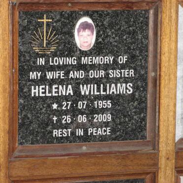 WILLIAMS Helena 1955-2009