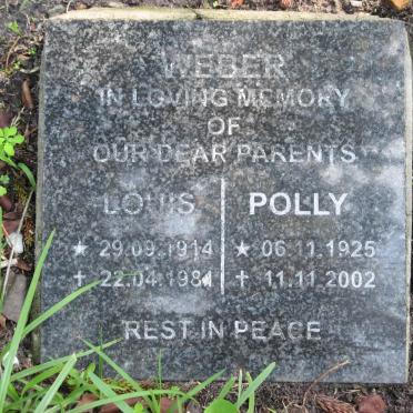 WEBER Louis 1914-1984 &amp; Polly 1925-2002