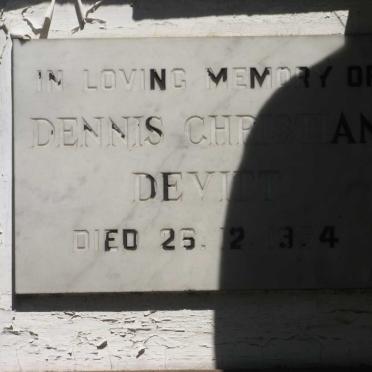 WITT Dennis Christian, de -1954