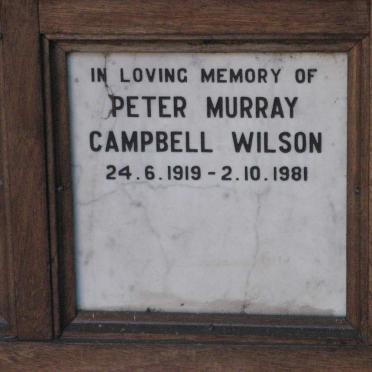 WILSON Peter Murray Campbell 1919-1981