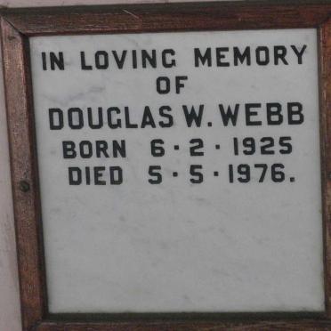 WEBB Douglas W. 1925-1976
