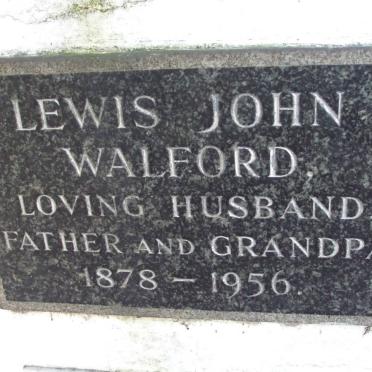 WALFORD Lewis John 1878-1956