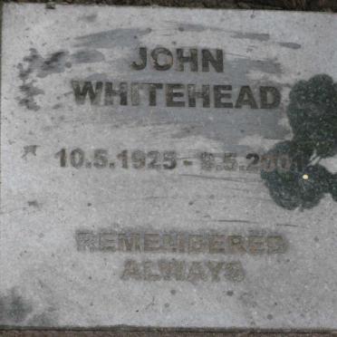 WHITEHEAD John 1925-2001