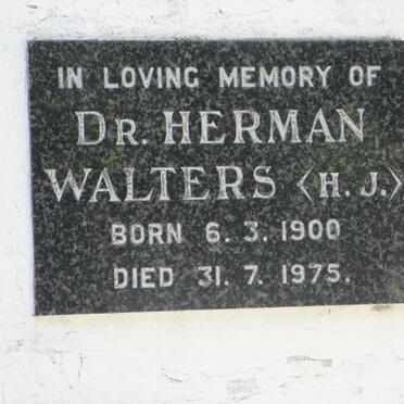 WALTERS H.J. 1900-1975