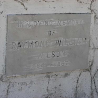 WILSON Raymond William 1884-1967