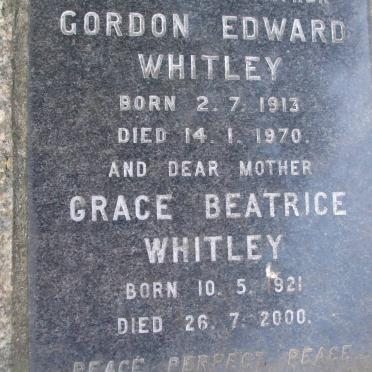 WHITLEY Gordon Edward 1913-1970 &amp; Grace Beatrice 1921-2000