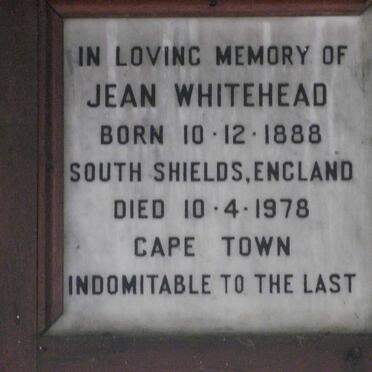 WHITEHEAD Jean 1888-1978