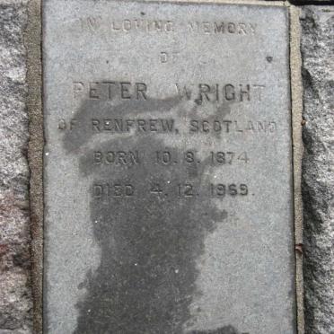 WRIGHT Peter 1874-1969
