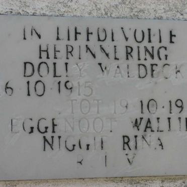 WALDECK Dolly 1915-1973