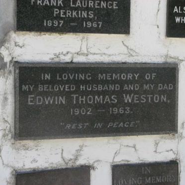 WESTON Edwin Thomas 1902-1963