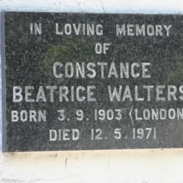 WALTERS Constance Beatrice 1903-1971