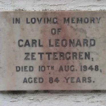 ZETTERGREN Carl Leonard -1948