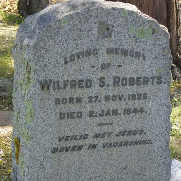 ROBERTS Wilfred S. 1926-1944
